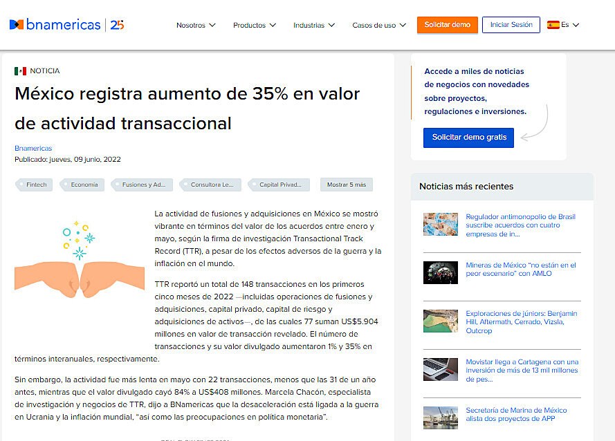 Mxico registra aumento de 35% en valor de actividad transaccional